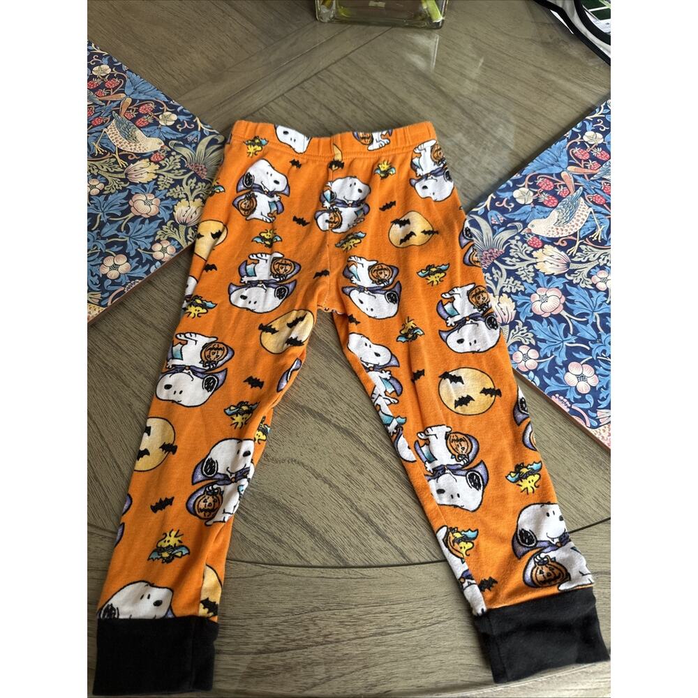 Snoopy Halloween Toddler Unisex Size 4T Snuggle Pajama Bottoms